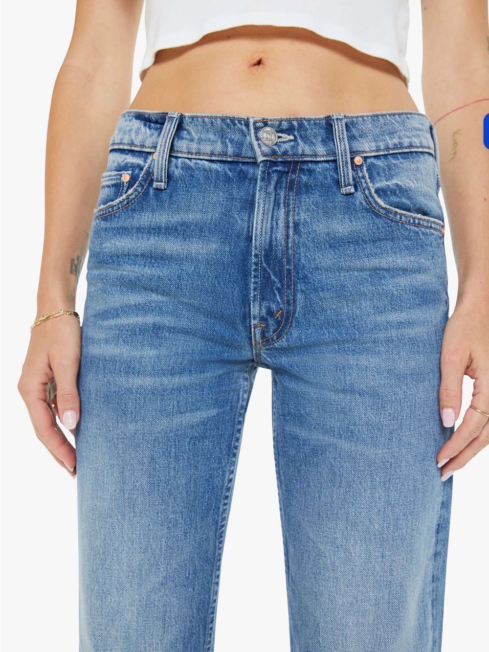 MOTHER The Reifler Jeans in Early Blue Size 27 - Picture 3 of 13